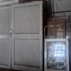 Steel Security Doors — White